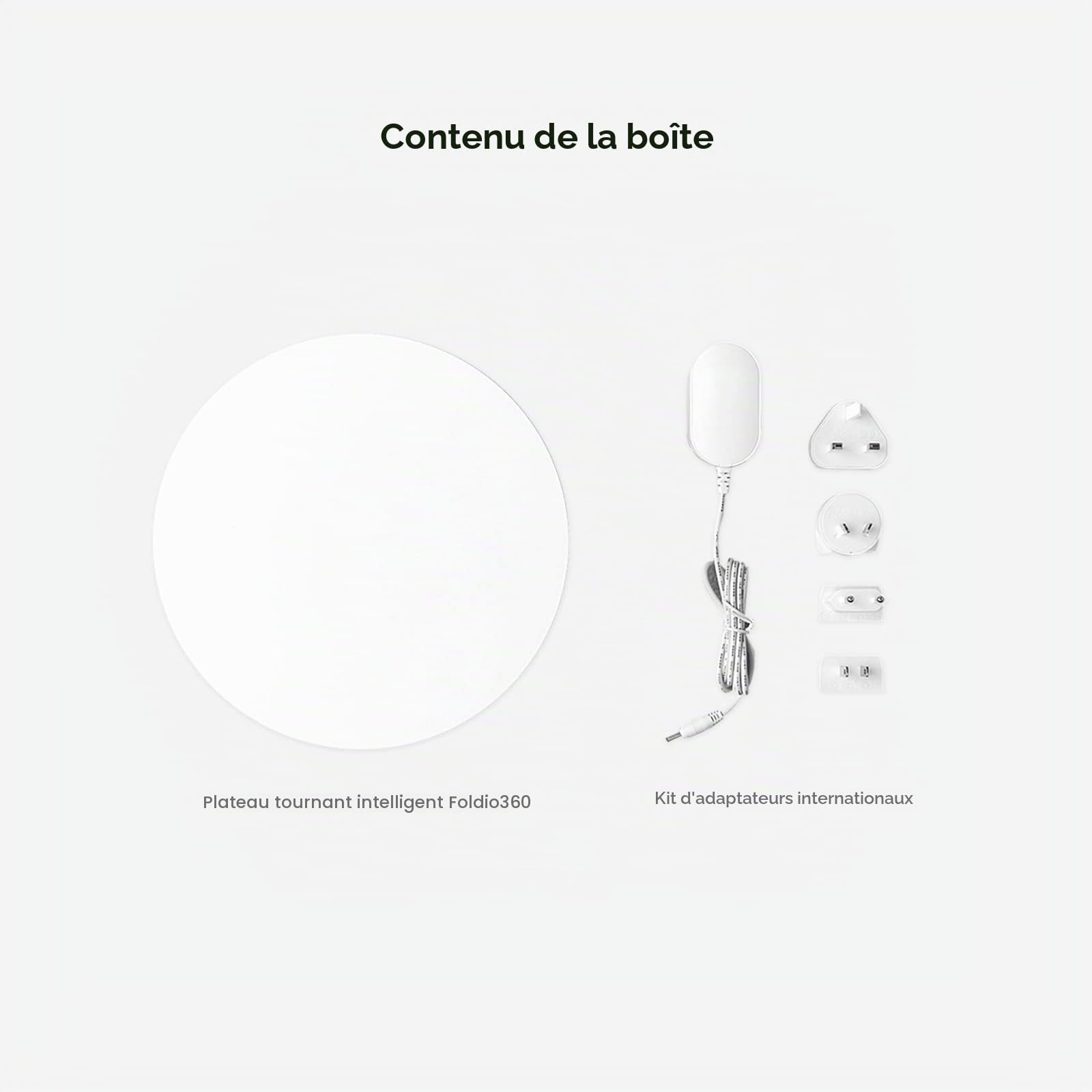 ORANGEMONKIE Plateau Foldio 360 Halo LED 25CM - FOLM1000R