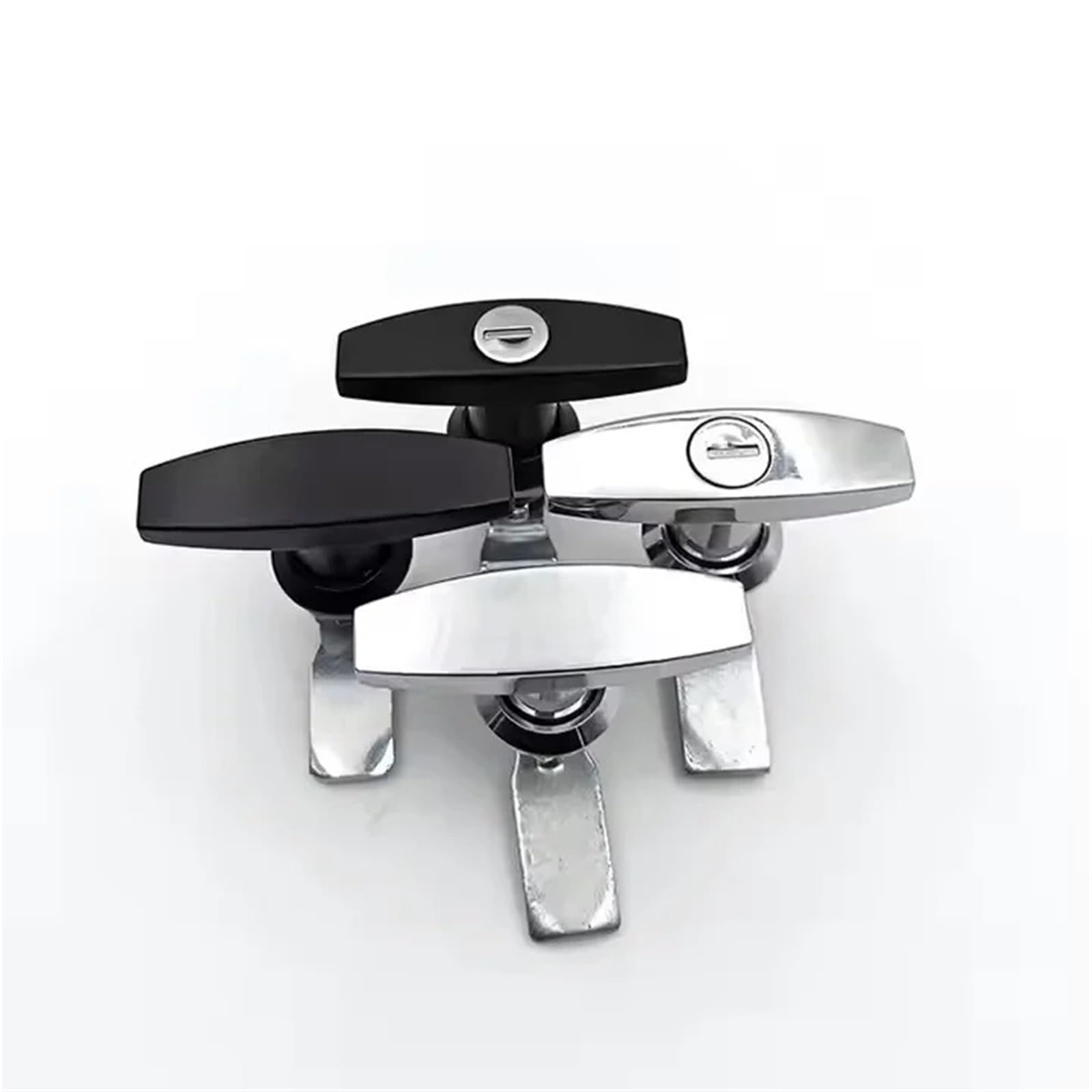 Loquet à came quart de tour MS324-1-2 noir pour trappe sans clé d'accès