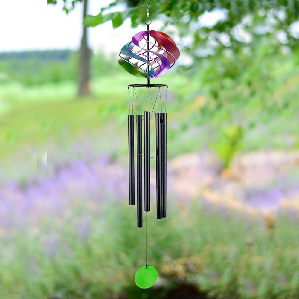 Red Carpet Studios 33-Inch Cosmix Spinner Chime, Rainbow