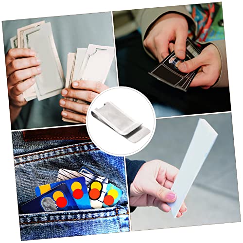 Clip para billetes resistente GALPADA con abridor para eliminar carteras incómodas en hombres 5