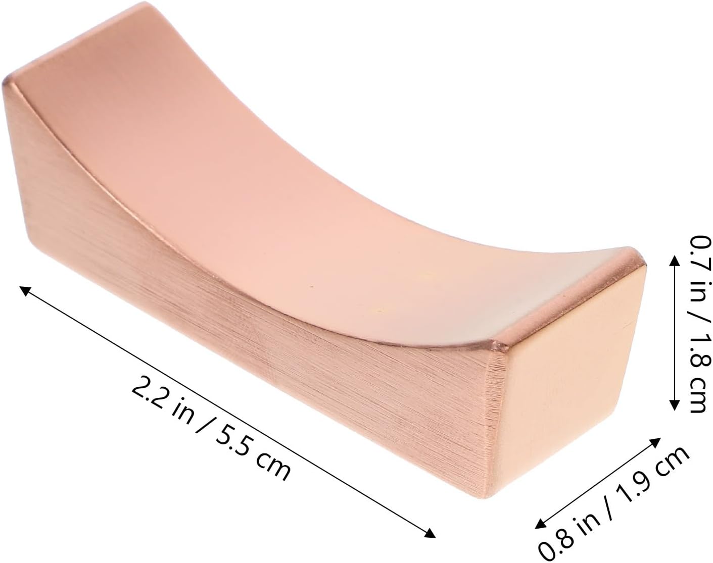 5pcs Rose Gold 304 Stainless Steel Chopstick Rest Set, Flatware Holder for Fork Spoon Utensils, Sturdy Cutlery Stand for Dining Table and Kitchen Use