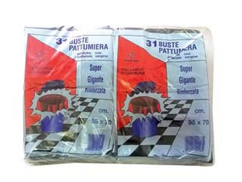 CF SACCPO PATTUMIERA CON LACCIO DI CHIUSURA NERO PZ.31 - cm.55x70 gr.480