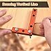 Mini Small Square Center Finder Tool 90 Degree Precision Machinist Square Quick Measuring Square Edge Marking Center Finder for Woodworking Pocket Layout Square Marking Gauge Carpenters Square