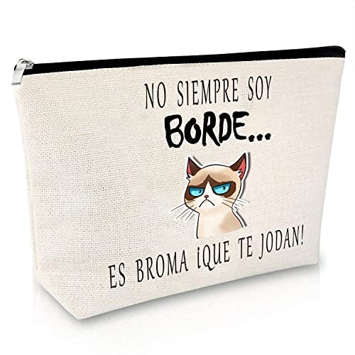 Bolsas de Aseo Neceser portátil con diseño de Gato Neceseres de Viaje Bolsas de Cosméticos Mujer Bolsas de Maquillaje de Lona Estuche Organizador Cover