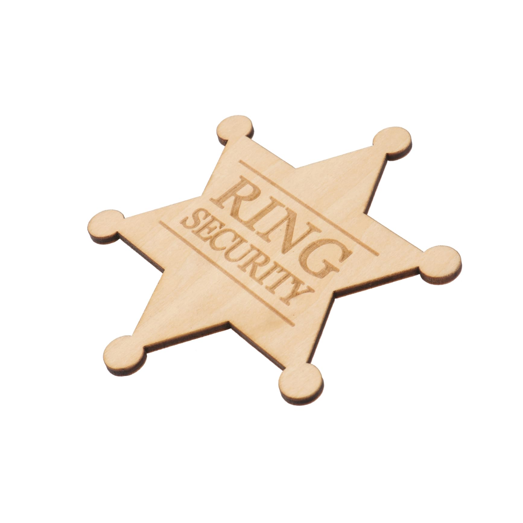 Homoyoyo Wooden Ring Bearer Holder for Boys Wedding Ring Bearer Present Boys Wedding Brooch Rustic Wooden Brooch