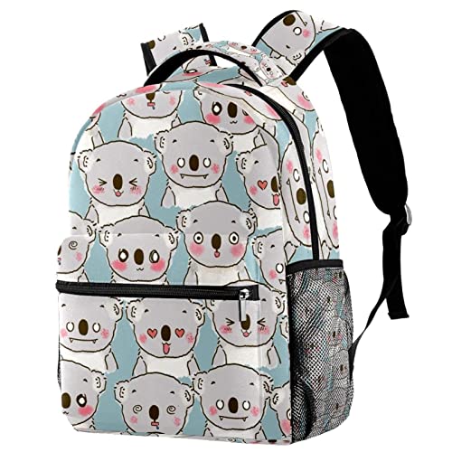 Sac à dos de voyage léger et décontracté Koala multicolore en taille unique pour le quotidien