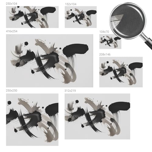 Papier peint autocollant expression abstraite Tulup pose murale facile