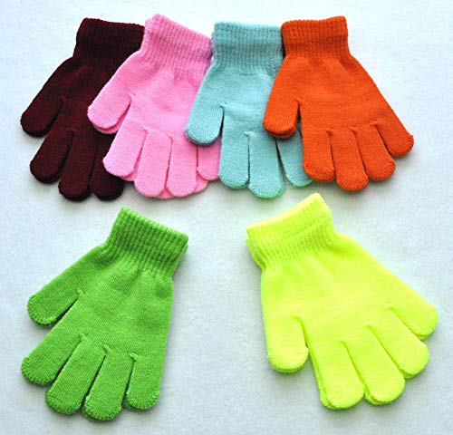 Boys and Girls Warm Winter Knitted Writing Gloves, 5-12 Years Old2