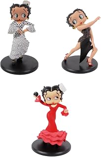 OPO 10 - Set mit 3 Figuren, kompatibel mit Betty Boop Dance: Flamenco + Argentinischer Tango + Sevillana – Höhe 12 cm – LBB1