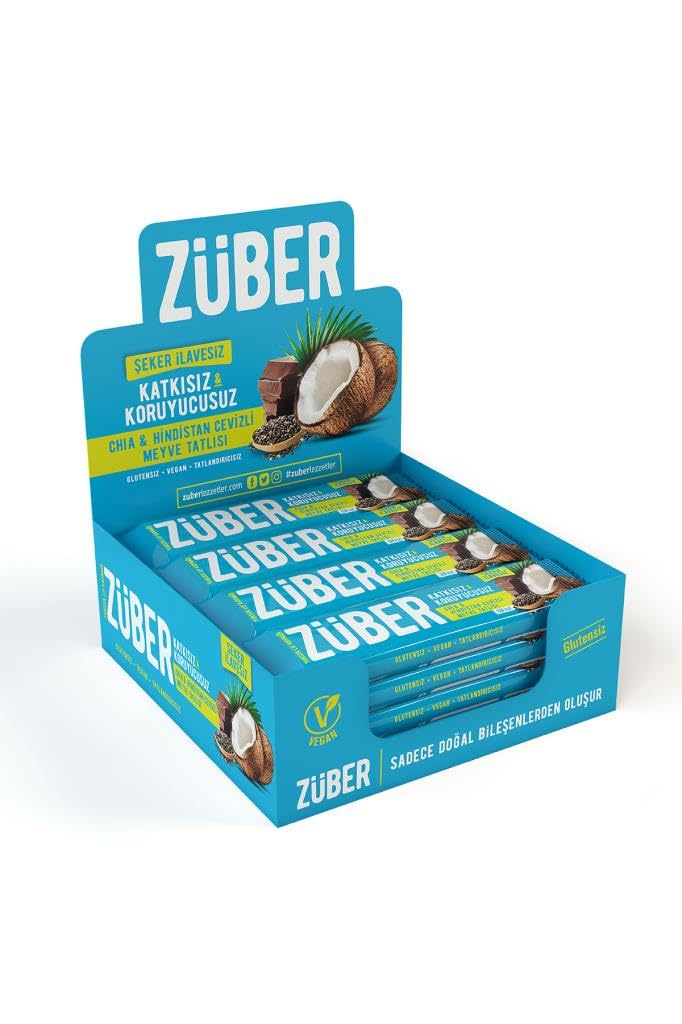 Züber Chia ve Hindistan Cevizli Meyve Tatlısı 40Gr
