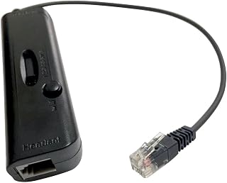 VoiceJoy RJ9/RJ11 Headset Adapter for Corded Call Center Headphones with 8 Circuit Lines Switch Compatible for Most Regular Ordinary Telephones or Digital Telephones
