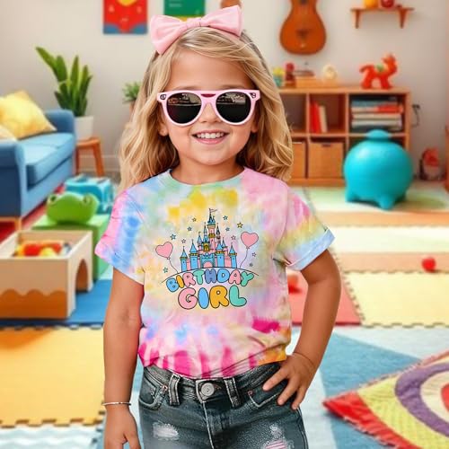 Birthday Girl Shirt Magical Girl Shirt Girls Birthday Graphic Tee Kids Bday Party Tshirt Girls Outfit Tops2