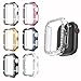 ISENXI Watch Protector Coverï¼Œ Compatible with Apple Watch Case 40mm Series Se 6 5 4ï¼Œ PC Plated Hard Bumper, Crystal Diamond Glitter Frame, No Screen Film ï¼Œ for iWatch Accessories 6pack
