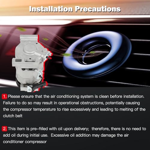 Image of cciyu Air Conditioning Compressor Compatible for Dodge Grand Caravan
