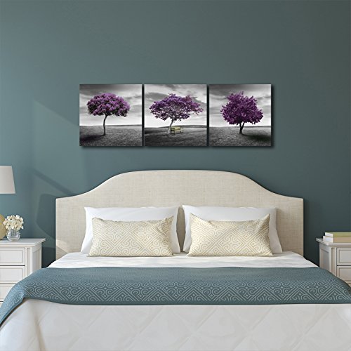 Wieco Art - Moderne stampe Giclée su tela, alberi