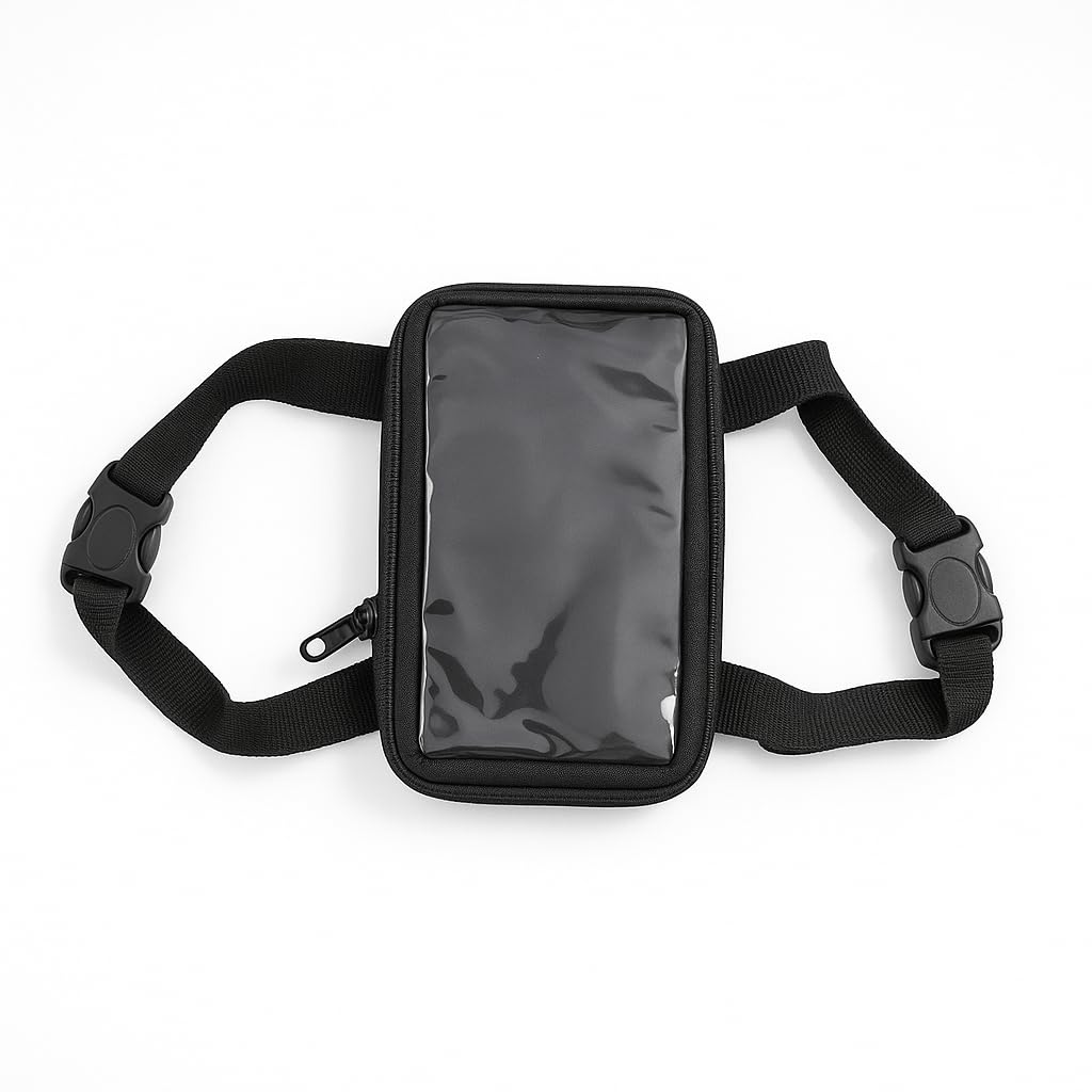 Waterproof Waist Bag with Clear Phone Window, Black-image-11