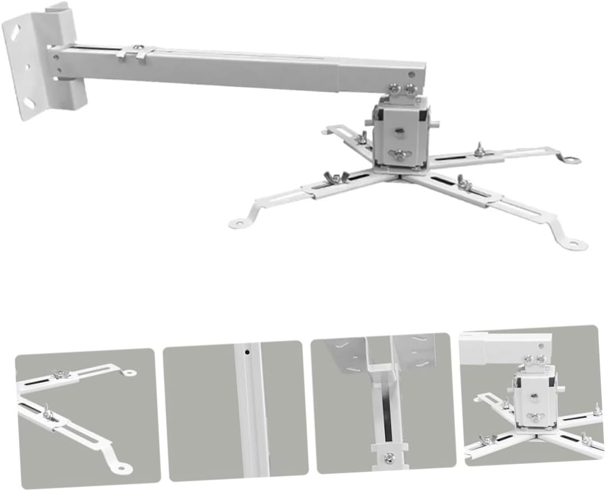 VILLCASE 1Pc Projector Ceiling Mount Wall Bracket Compatible with Projectors Easy Installation Versatile Angle Design