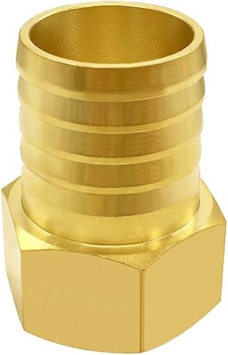 Miniatura 21 de 6 accesorios de púas de manguera de latón de 1/4 pulgadas NPT hembra a 5/16 pulgadas, conector adaptador de púas incluye 6 abrazaderas de acero