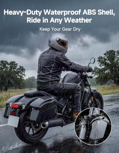 KEMIMOTO Impact-Resistant Hard Saddlebags