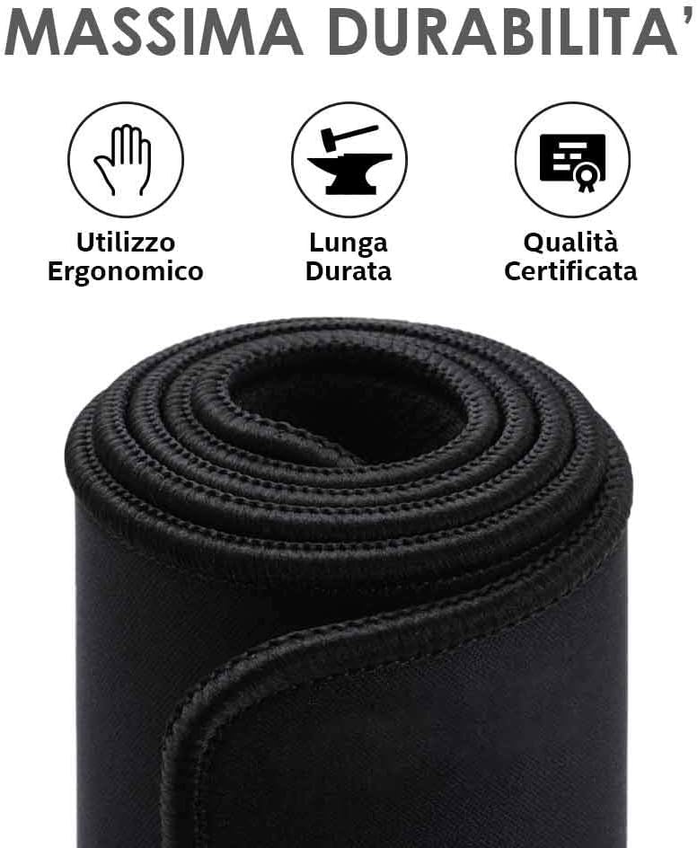Sidorenko Maxlvl Gaming muismat XXL zwart - grote muismat 900 x 400 mm Sidorenko Maxlvl Gaming muismat XXL zwart - grote muismat 900 x 400 mm