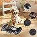 PetPhindU Halloween Pet Food and Water Bowl Mat Gothic Pet Placemat Waterproof Washable Suitable for Cats Dogs Rabbits Waterproof and Dirt-Resistant Floor (11.8 * 7.9inch)