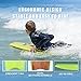 CONTOUR SURF Body Boards for Beach 37/39/44 inch Lightweight Durable Body Board with EPS Core Dual Channel Double Swivel Coiled Wrist Leash Ideal Bodyboards for Kids Teens & Adults
