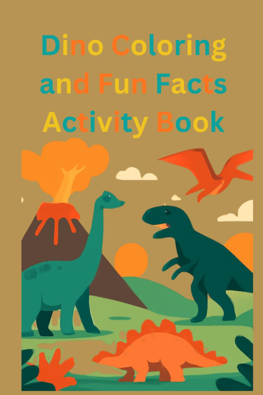 Dino Coloring and Fun Facts Activity Book