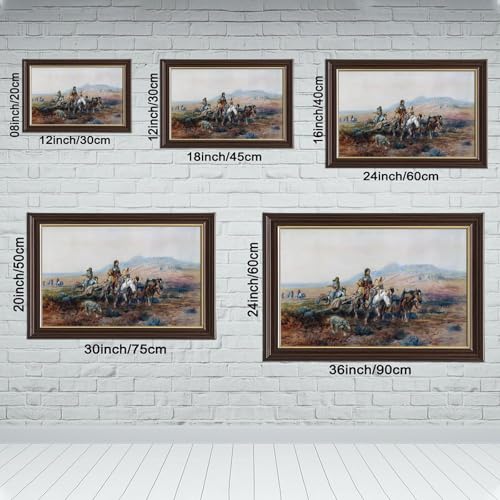 Décoration murale Charles M Russell poster toile suspendu 50x76