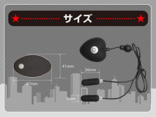 JAPANTOYZ ~Love&Leaf~ nemo W ネオ充電式リモコンツインローター ブラック - 画像6