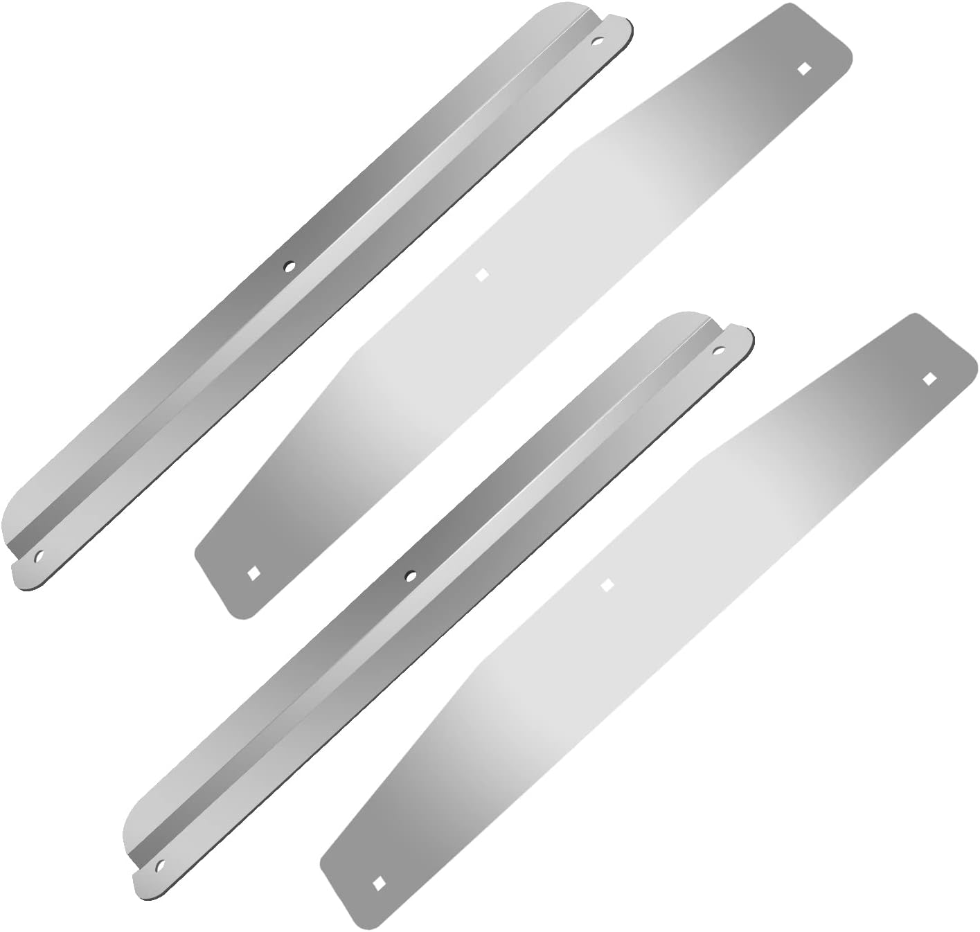 LAFORMO Pair(2) 24/'' Stainless Steel Mudflap Weights with Backing Plate Universal;Universal fits Any mud Flap That's 24/'' Wide (LFMOT001317)