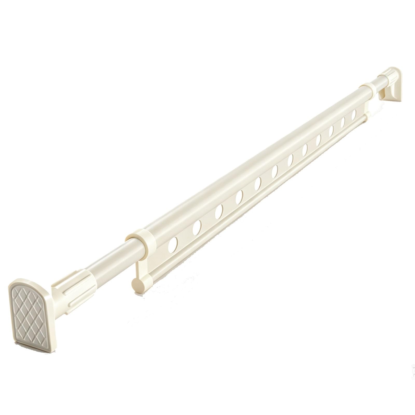 Acero Al Carbono Barra Cortina Ducha, Barras Cortinas Extensibles | Extensible de 121 a 260 Cm, Sin Taladrar, Antideslizante, para Ventanas, Armarios, Lavandería(White,200-240cm/79-94in)
