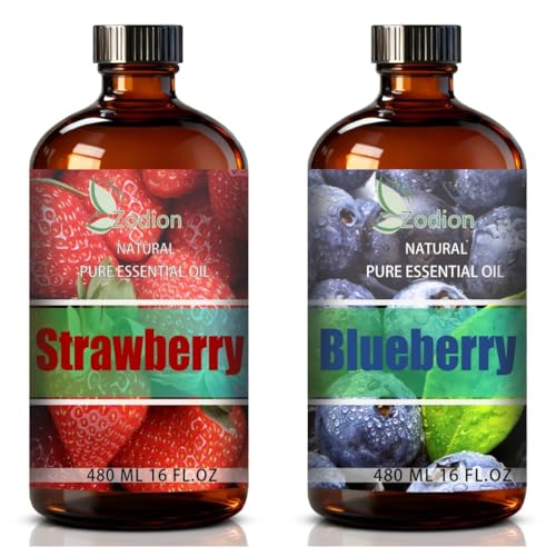 Aceite Esencial de Arándano y Fresa 16 Fl Oz