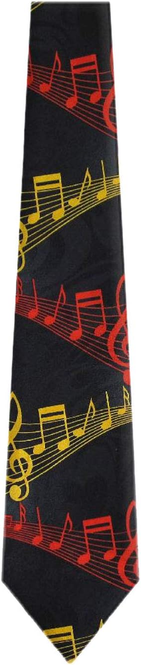 Mens Novelty Musical Notes Necktie