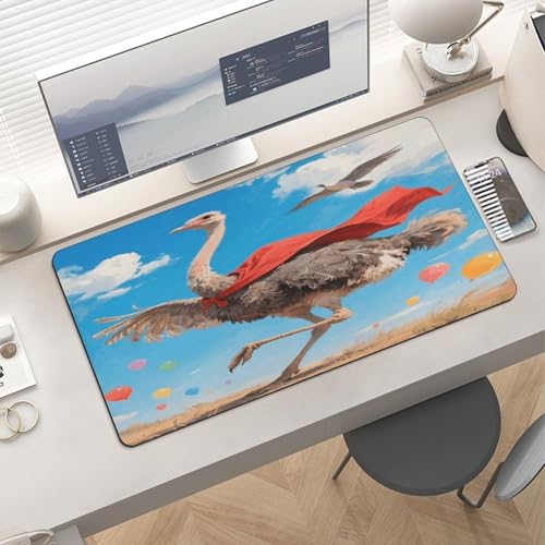 Ostrich Desk Mat Fashion Large Mouse Mat miniatura 6