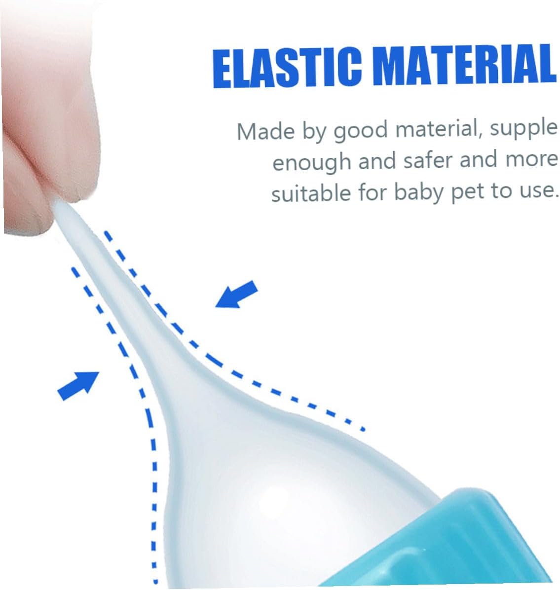 2Pcs Kitten Milk Bottles Small Pet Nursing Feeders Lightweight Portable Feeding Bottles for Newborn Puppies and Cats with Controlled Food Intake Design