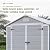 Patiowell 6 x 4 FT Resin Outdoor Storage Shed with Floor, Plastic Outside Sheds with Window, Garden Tool Shed with Lockable Door for Patio Storage, Backyard, Light Gray
