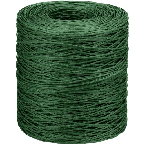 Syhood 1345 Feet Floral Vine Bind Wire Rustic Craft Wire, Deep Green