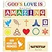 God's Love is Amazing Christian Bulletin Board Decorations Religious Classroom and Sunday School VBS Decor Bulletin Board Religious Cutouts Classroom School Holiday Bulletins Boards Decor