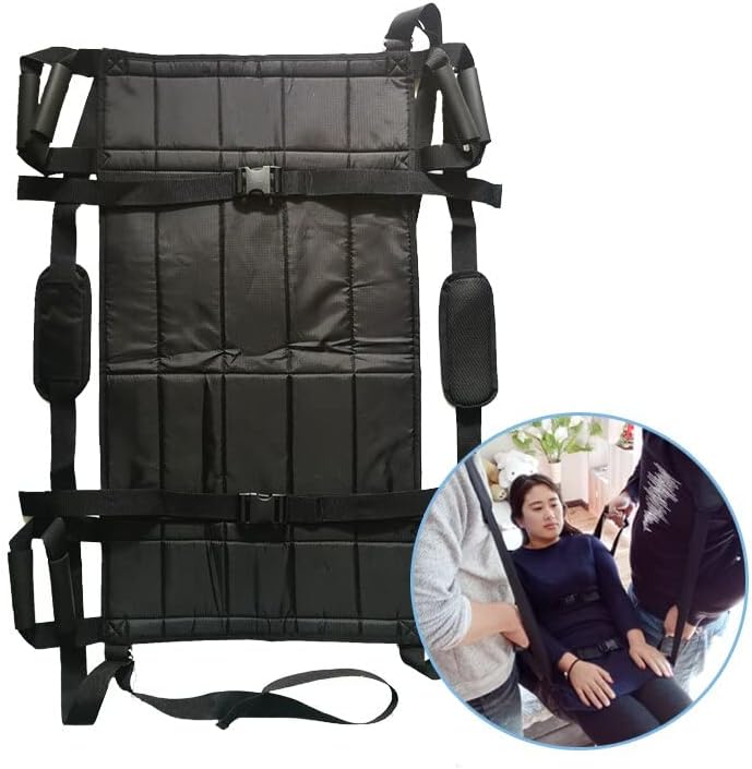 Padded Patient Lift Transferring Belt Board Emergency Evacuation Chair Wheelchair Full Body Medical Lifting Sliding Sling Transfer Belt for Seniors,Handicapped,Elderly,Bedridden