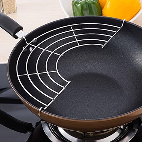 POCREATION Wok Cooling Rack Stainless 6.3x13.2in