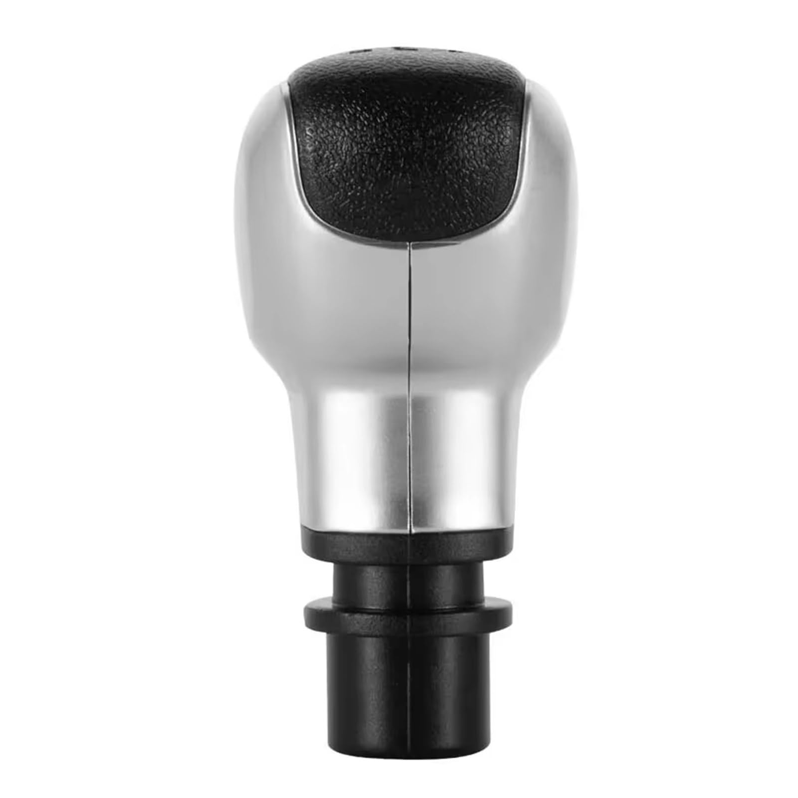 XKOEHXJ Car Gear Shift Knob for Peugeot 306 307 301 206 207 408 308 508 2008 for C4L for C2 5 Speed ABS Gear Shift Knob Gearbox Boot Cover(Sliver)