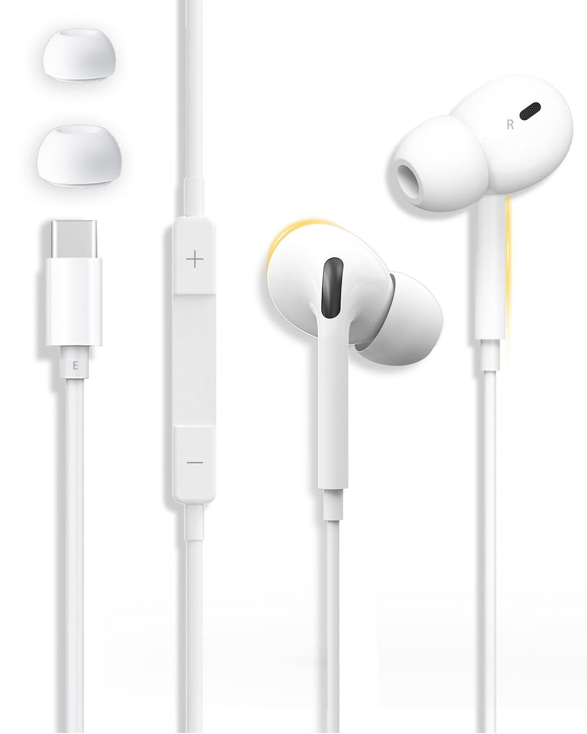 2025新版iPhone17.16用Type-C 有線イヤホンマイク付き通話対応 2025新版iphone17 16用Type-C有線イヤホンマイク付き通話対応｜Yahoo