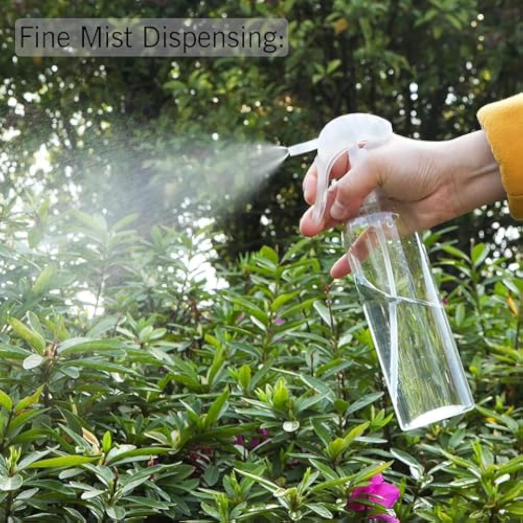 200 ML Empty Mist Trigger Plastic Spray Bottle, Pack of 2