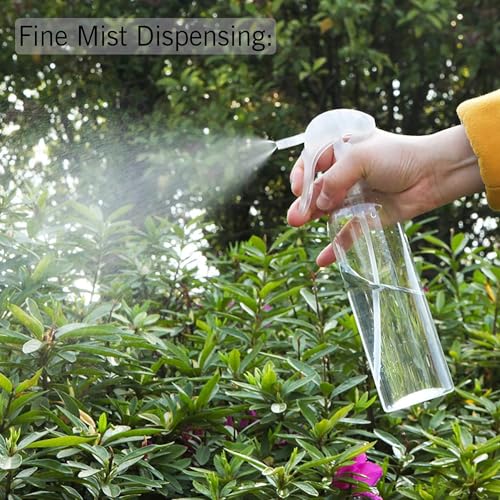Image of MADHYA 200 ML Empty Mist Trigger Plastic Spray Bottle (Pack of 1),Transparent Clear Empty Water Spray Bottles,Water Liquid Sprayer Set for Face, Hair, Garden, Sanitizer, Perfume, and More, Transparent