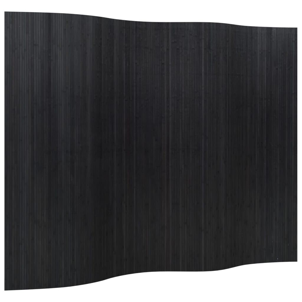 Vidaxl Black Room Divider, Privacy Screen For Home Bedroom Living Room, Screen Privacy Panel For Decoration, Room Partition, Modern Style, Bamboo