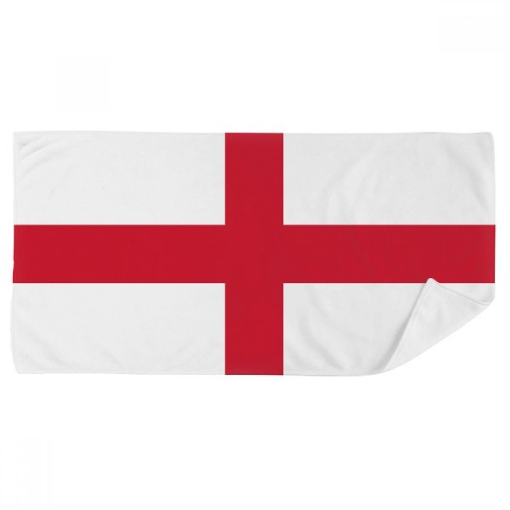 Serviette de bain Angleterre microfibre 35x70cm motif drapeau national multicolore