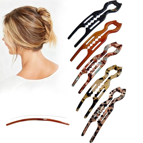Prestige - Horquillas francesas para el pelo, diseño antideslizante dentado, ángulo curvado para un mejor ajuste de la cabeza, elegantes accesorios para el cabello para mujeres, adecuados para todo