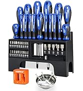 44-Piece Screwdriver Set, Magnetic Screwdriver Kit with Plastic Racking, Precision Screwdrivers f...