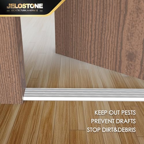 JELOSTONE 5''W x 1/2''H x 48''L Heavy-Duty Aluminum Door Threshold (Mill Aluminum) - ADA Accessible, Barrier Free, Fire Rated Door Saddle, Exterior Door Threshold, B301N by JELOSTONE - Image 6