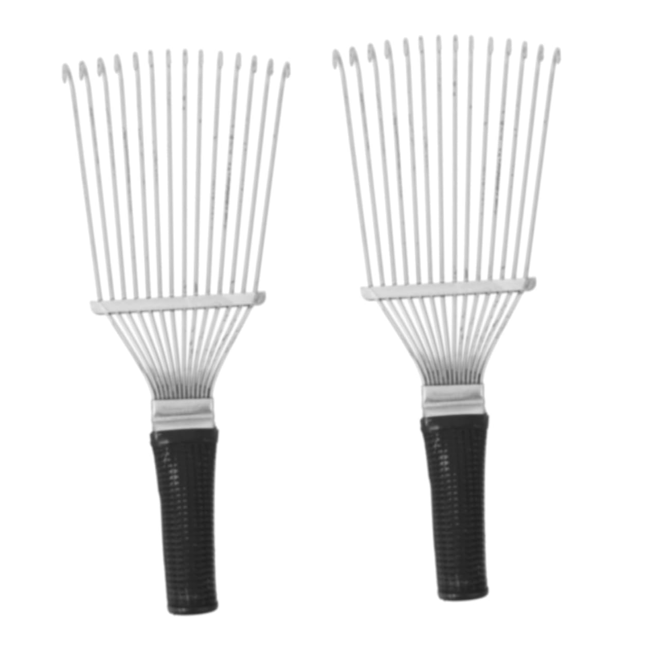 BESPORTBLE 2Pcs Undercoat Rake Comb Soft Elastic Brush for Grooming Cashmere Fabrics Multi Purpose Hair Remover for Pets Horses Cows Lightweight Portable Design